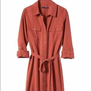 Banana Republic Orange shirt dress